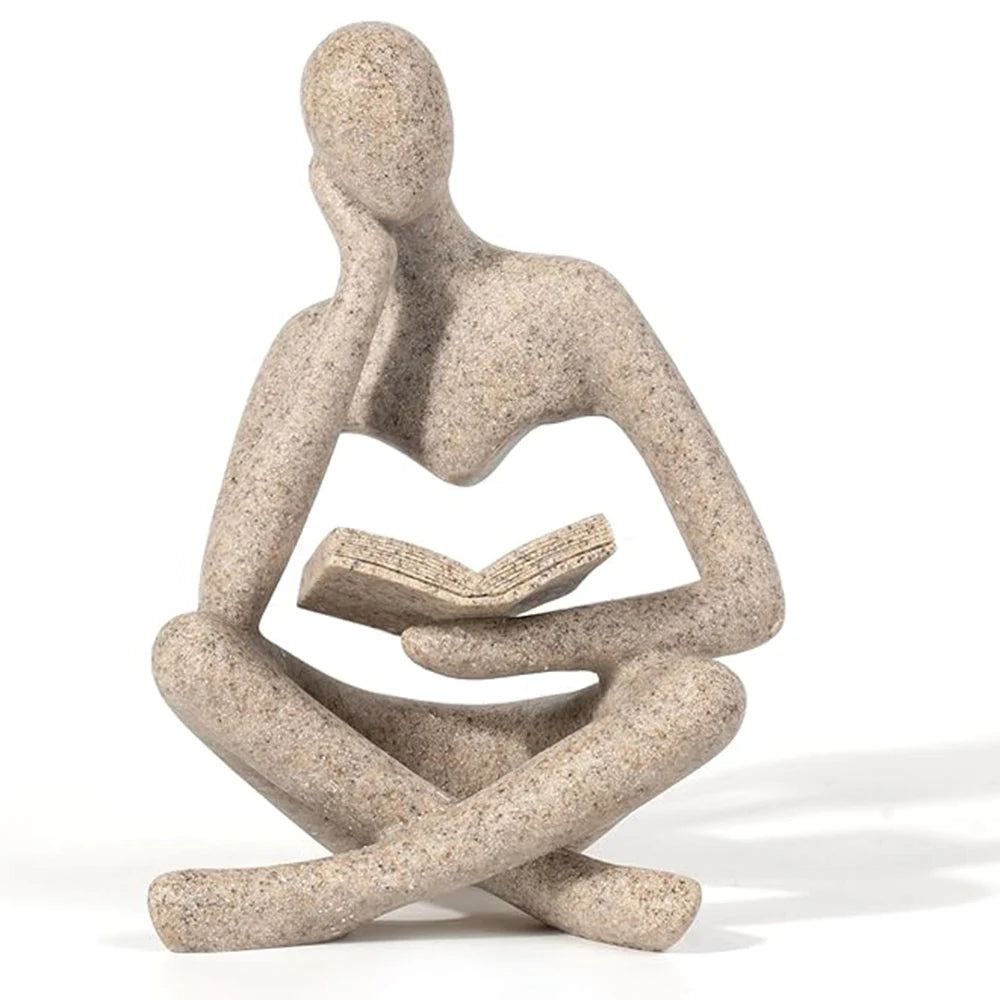 Abstract Thinker Sculpture - image 4
