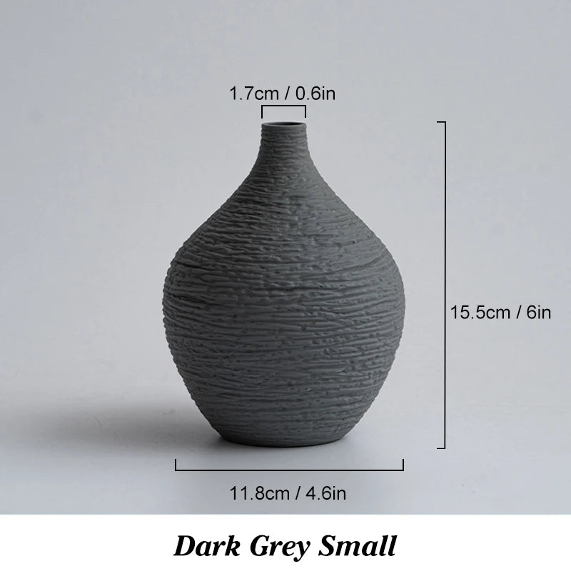 Nordic Narrow-Neck Ceramic Vase - image 10