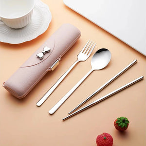 Portable Stainless Steel Cutlery Set - thumbnail 6