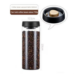 Glass Coffee Canister with Press-Down Lid - thumbnail 10