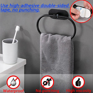 Stainless Steel Adhesive Towel Bar - thumbnail 3