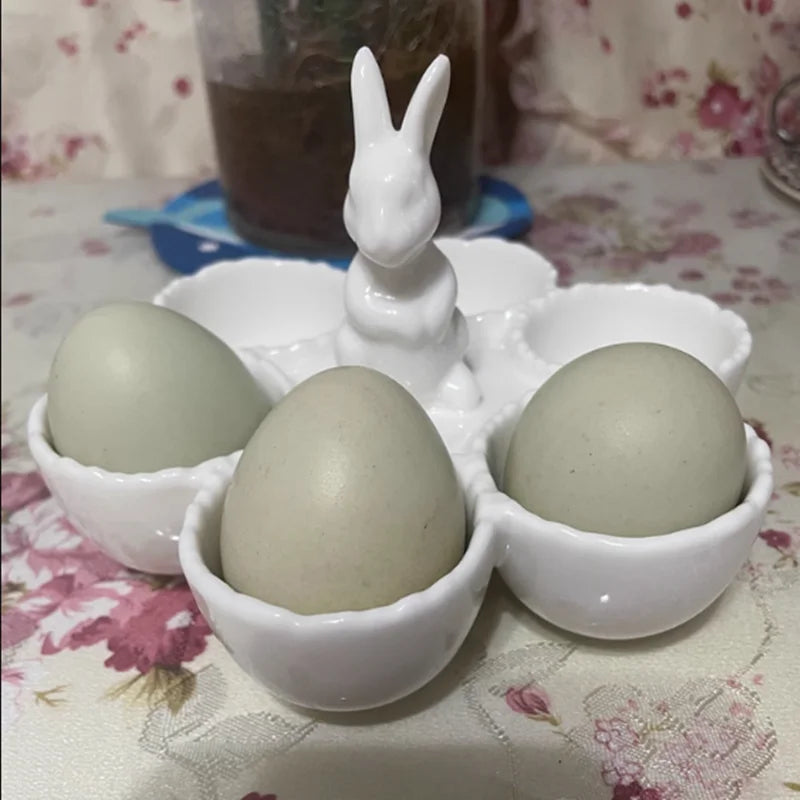 Ceramic Bunny Egg Tray - image 4