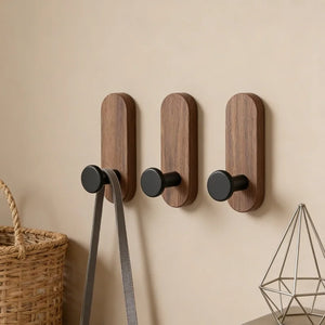 Self-Adhesive Wooden Wall Hooks - thumbnail 4