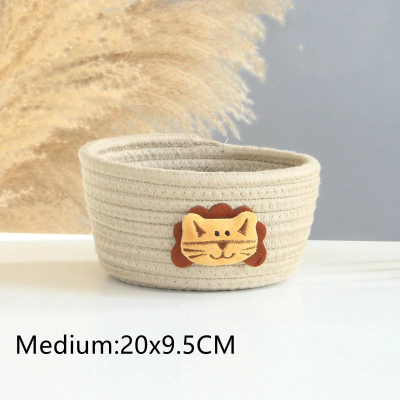 Animal Cotton Rope Storage Basket - image 12