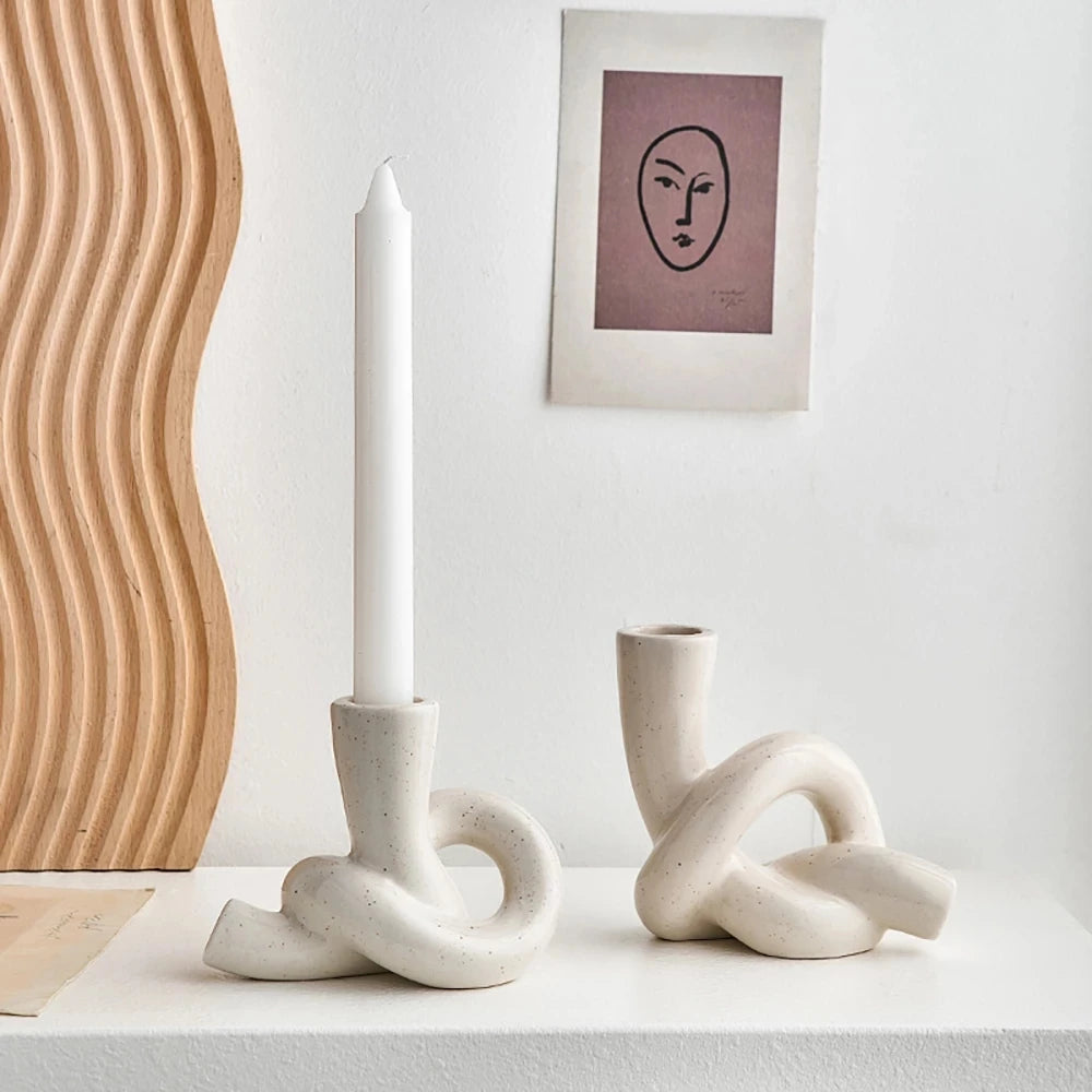 Ceramic Taper Candle Holder - image 3