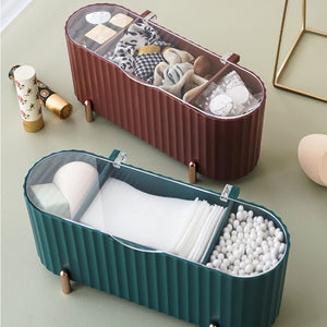 Dustproof cosmetic cotton storage box with cover Cotton swab makeup remover cotton