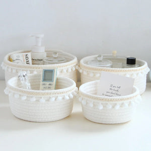 Cotton Rope Tassel Storage Basket - thumbnail 6