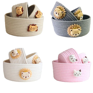 Animal Cotton Rope Storage Basket - thumbnail 1