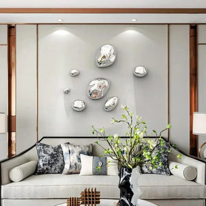 Gilded Stone-Effect Wall Accents - thumbnail 4