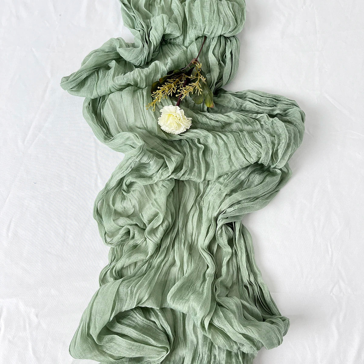 Semi-Sheer Gauze Table Runner - image 1