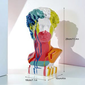 Classical David Bust Sculpture - thumbnail 13
