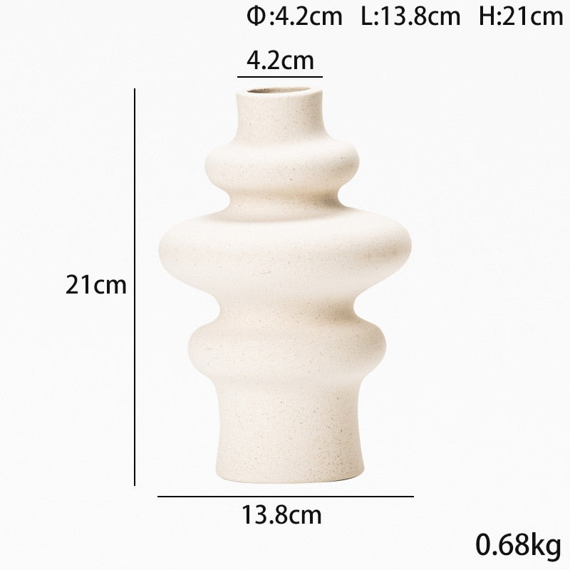 Ceramic vase decoration home vases Flower pot decorative planters for plants nordic living room plant pot