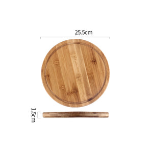 Simple Wooden Cake Stands Glass Cover Bread Pastry Dessert Plate Home Kitchen Cake Tools Fruit Display Plate Snack Dessert Trays