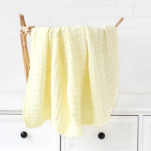 Bamboo Cotton Baby Blanket: Infant Swaddle Wrap | Warm Quilt | Muslin Bed Cover