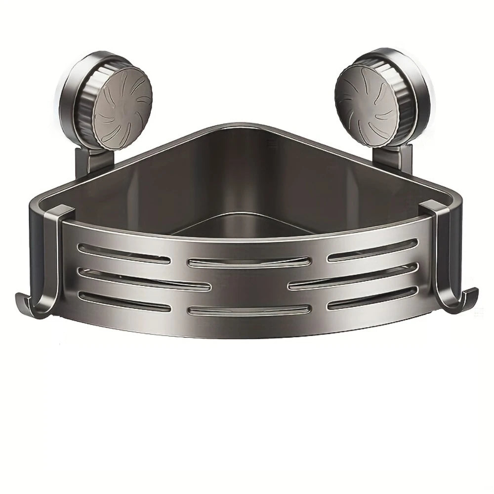 Suction-Mount Corner Shower Shelf - image 7