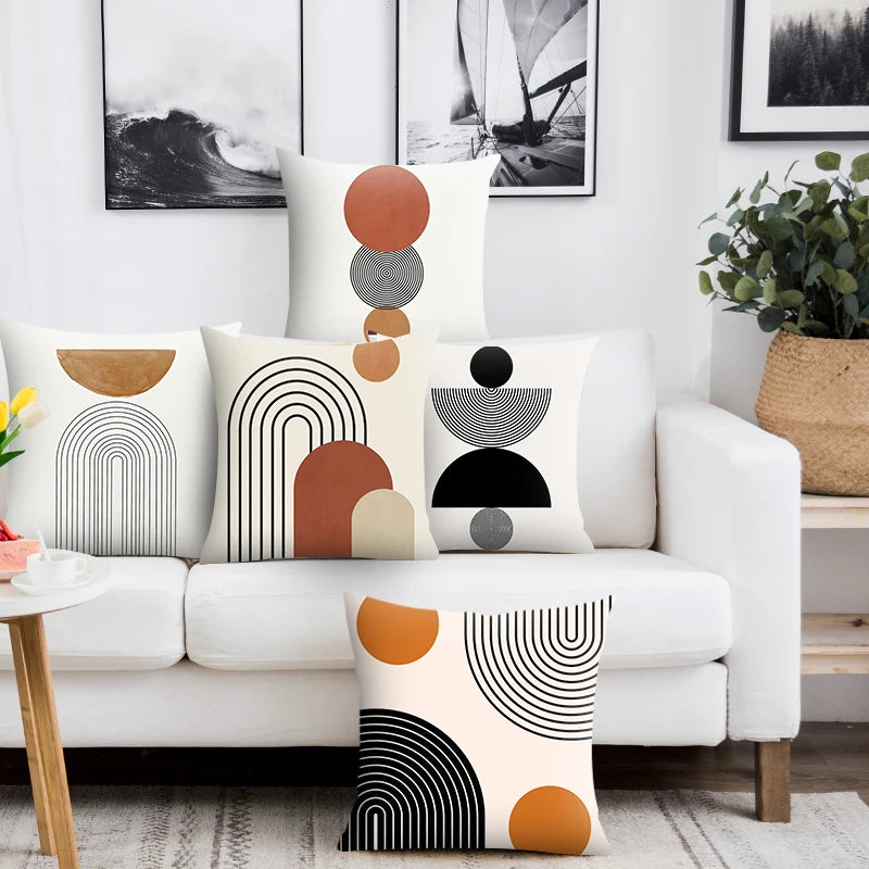 Abstract Geometric Pillow Cover - image 1