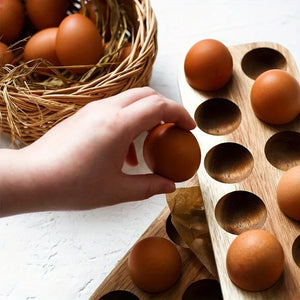 Acacia Wood Egg Tray - thumbnail 6