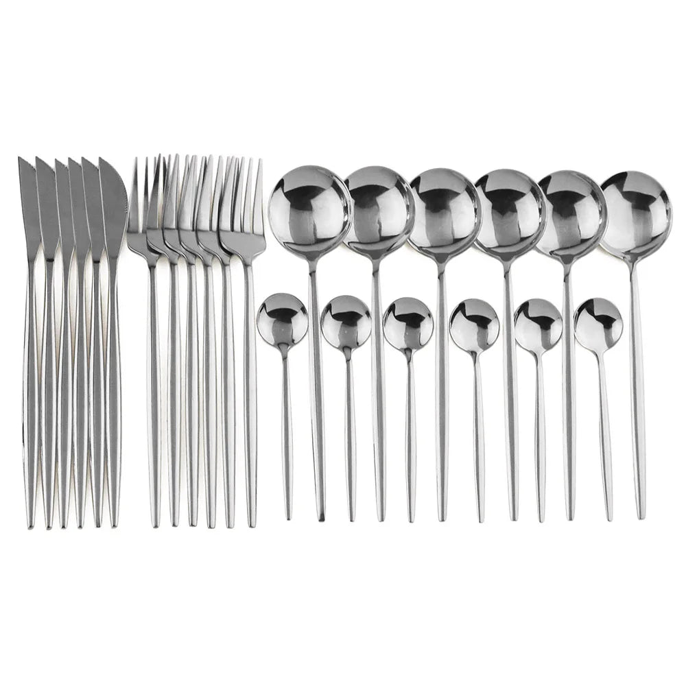 24-Piece Stainless Steel Flatware Set – Service for 6 - image 10