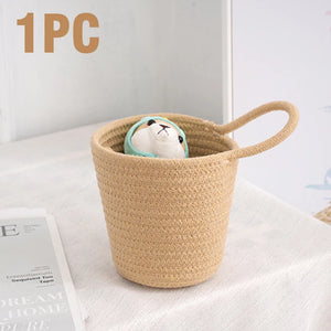 Hanging Cotton Rope Storage Basket - thumbnail 10
