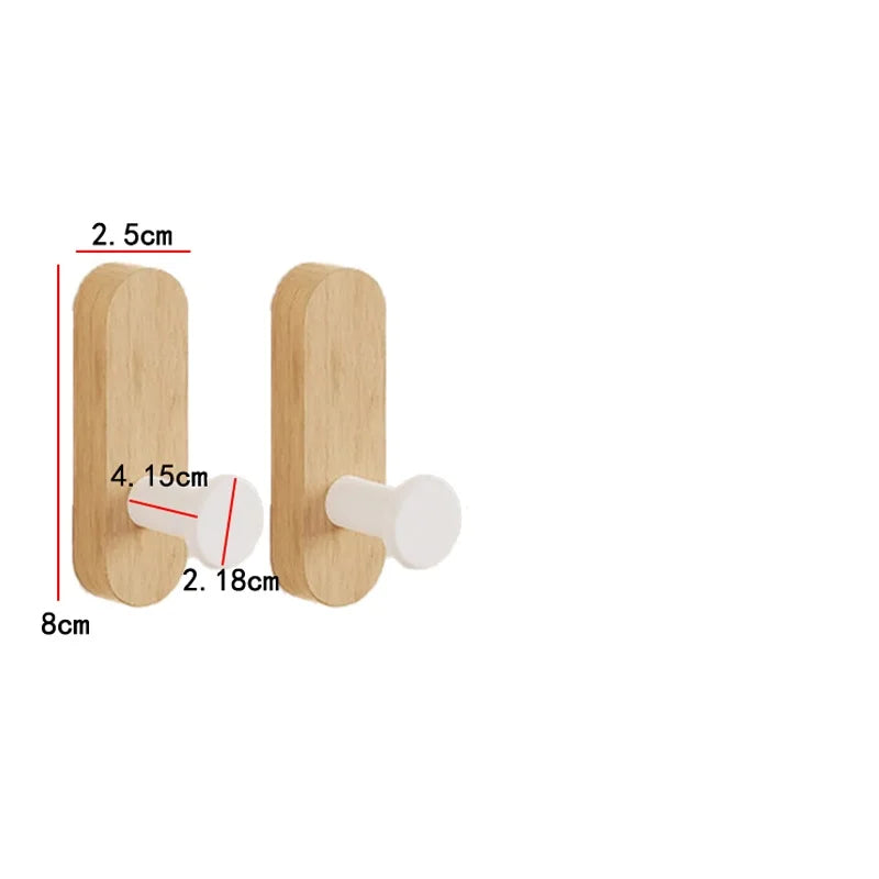 Self-Adhesive Wooden Wall Hooks - image 12