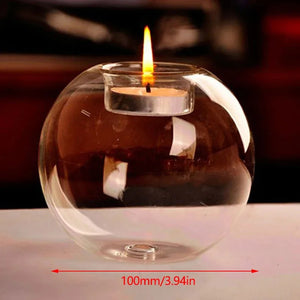 Round Glass Tealight Holder - thumbnail 5