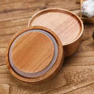 Airtight Glass Canister with Wood Lid - thumbnail 5