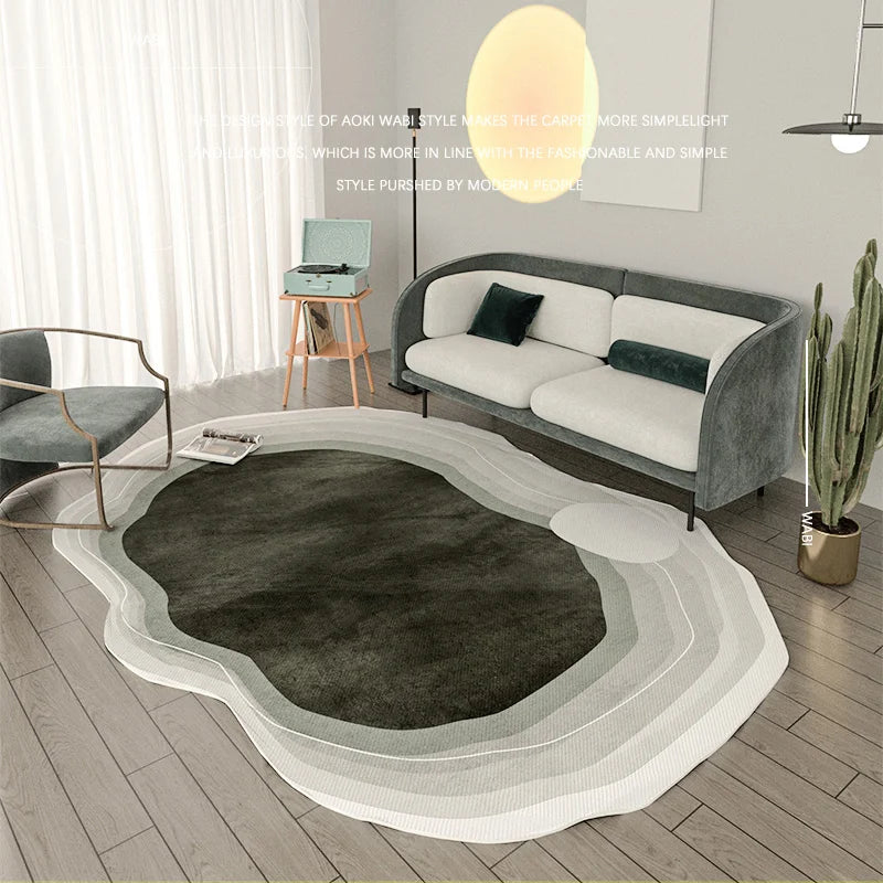 Irregular Shape Modern Area Rug - image 7