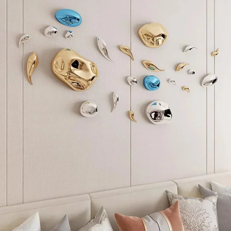 Gilded Stone-Effect Wall Accents - image 5