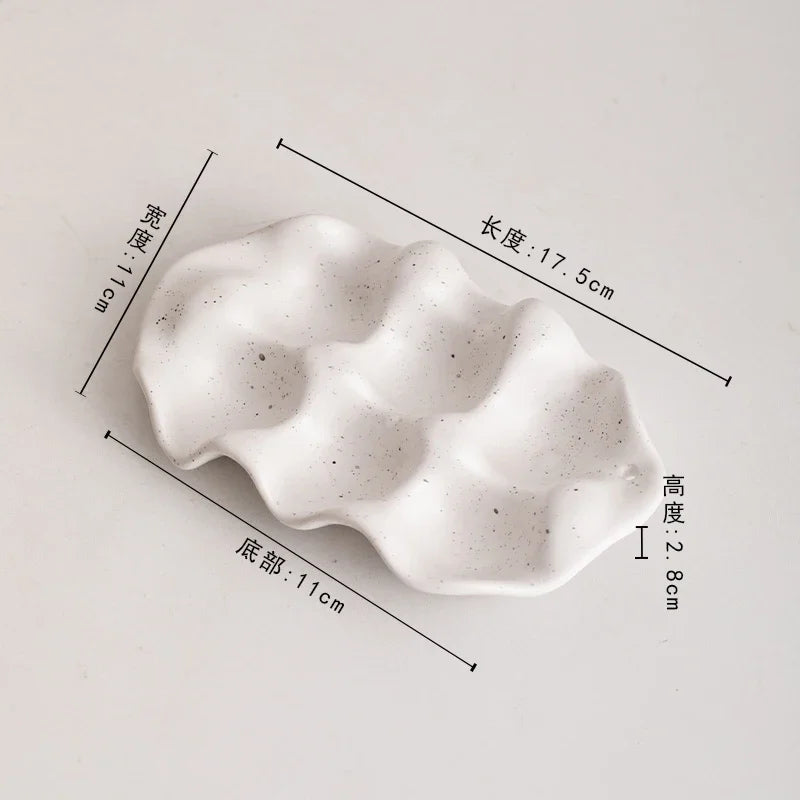 White Ceramic Egg Tray - image 7