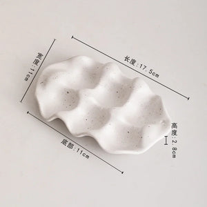White Ceramic Egg Tray - thumbnail 7