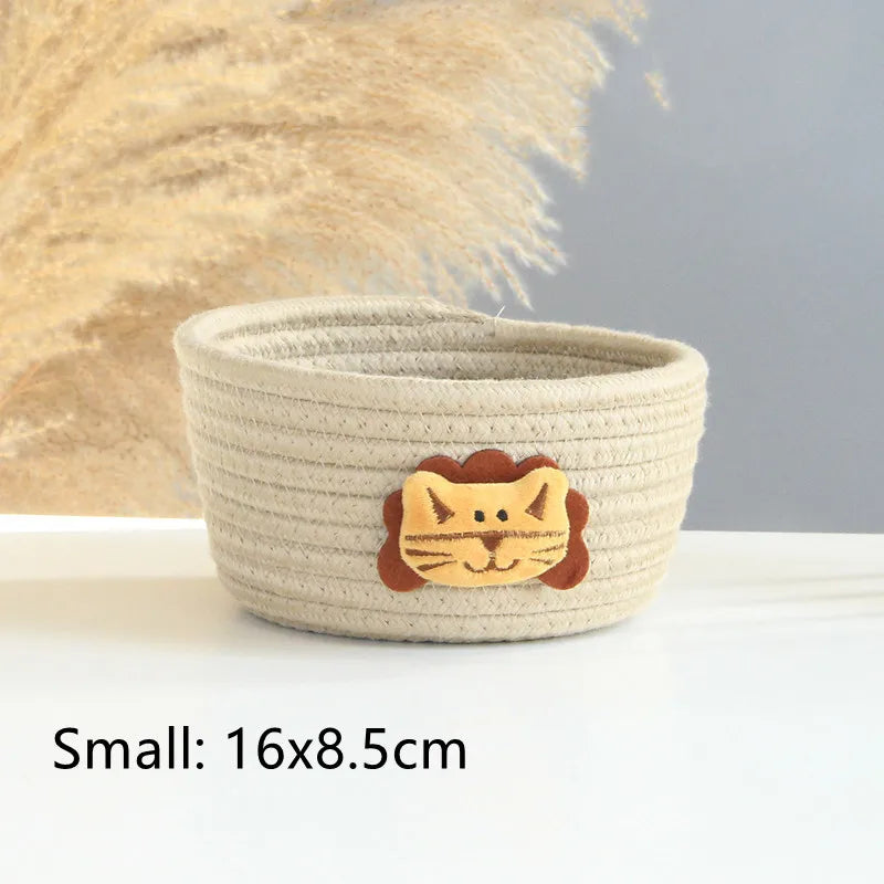 Animal Cotton Rope Storage Basket - image 13