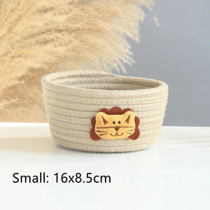 Animal Cotton Rope Storage Basket - thumbnail 13