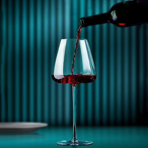 High-end Large Capacity Bar Restaurant Wedding Party Wine Set Bordeaux Burgundy Red Wine Glass Cup Household Drinkware