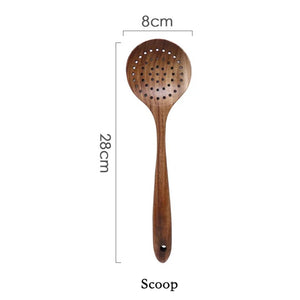 7-Piece Teak Wood Kitchen Utensil Set - thumbnail 11