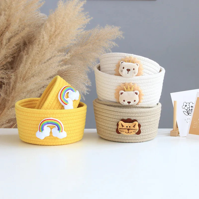 Animal Cotton Rope Storage Basket - image 3
