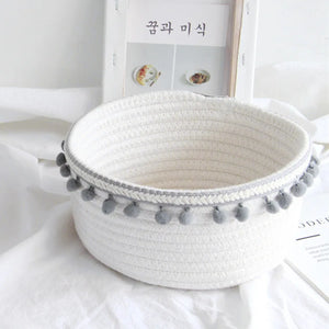 Cotton Rope Tassel Storage Basket - thumbnail 8