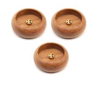Round Wooden Incense Stick Holder - thumbnail 12