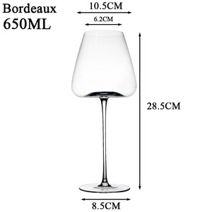 High-end Large Capacity Bar Restaurant Wedding Party Wine Set Bordeaux Burgundy Red Wine Glass Cup Household Drinkware