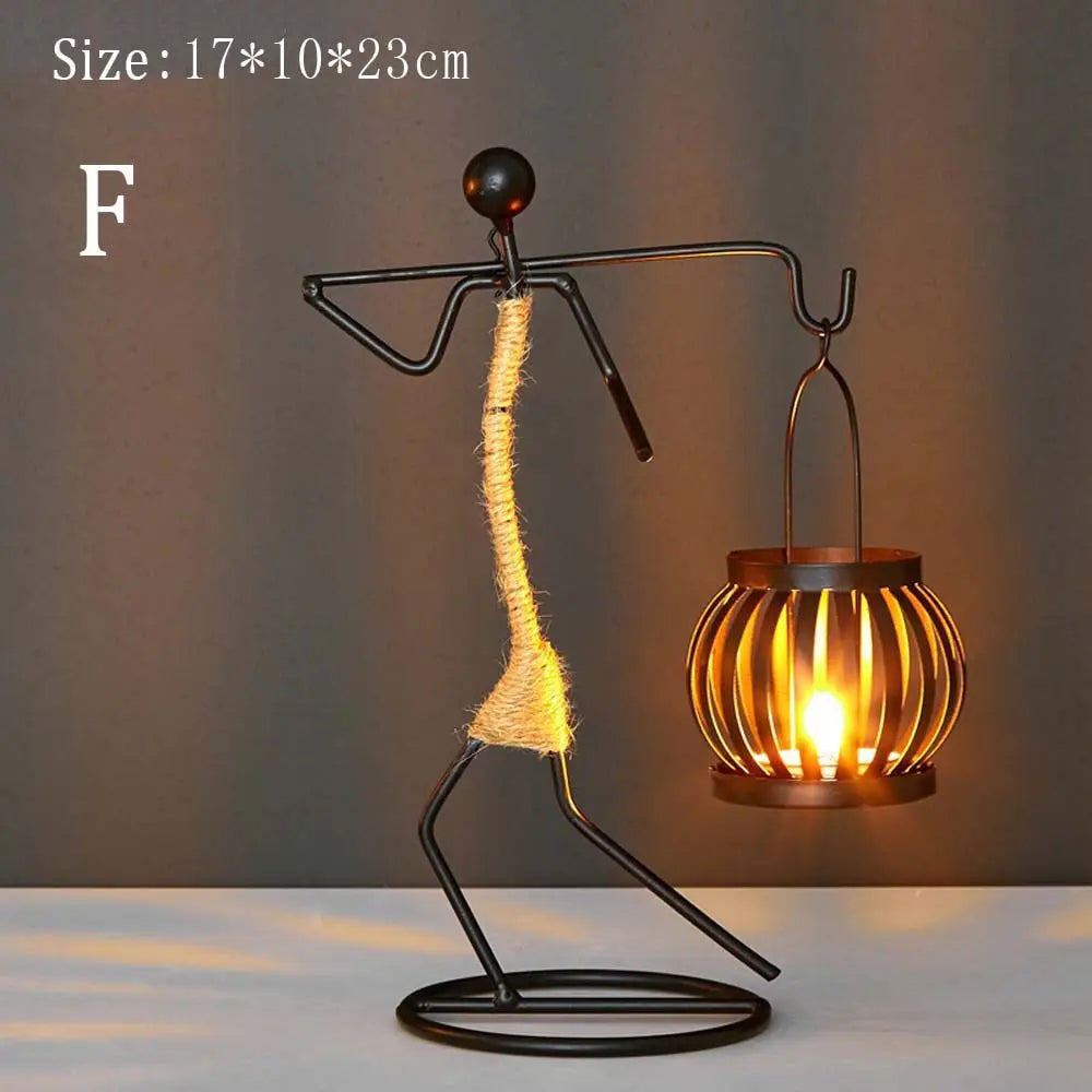 Sculptural Metal Candlestick - image 16
