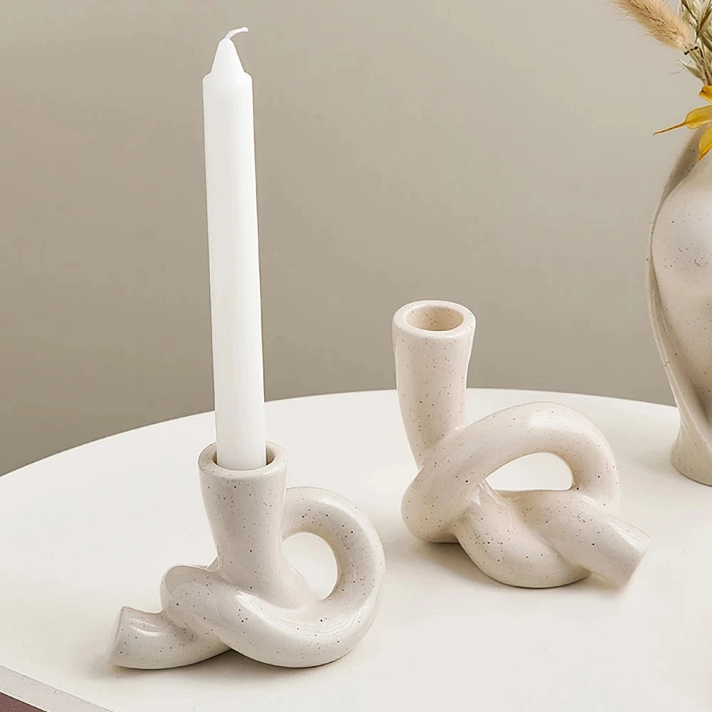 Ceramic Taper Candle Holder - image 4