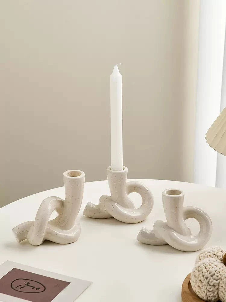 Ceramic Taper Candle Holder - image 1