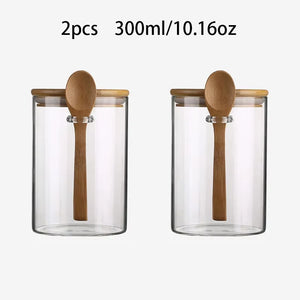 Glass Jar with Bamboo Lid and Spoon - thumbnail 9