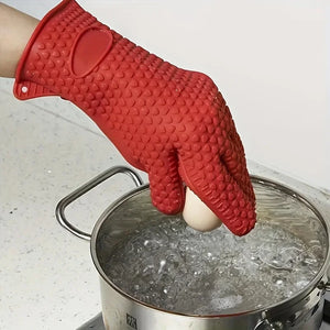 Non-Slip Silicone Oven Mitts – 1 Pair - thumbnail 2
