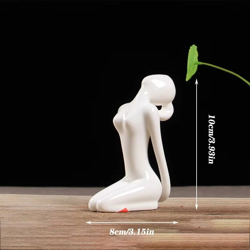 Abstract Ceramic Yoga Pose Figurine - image 7