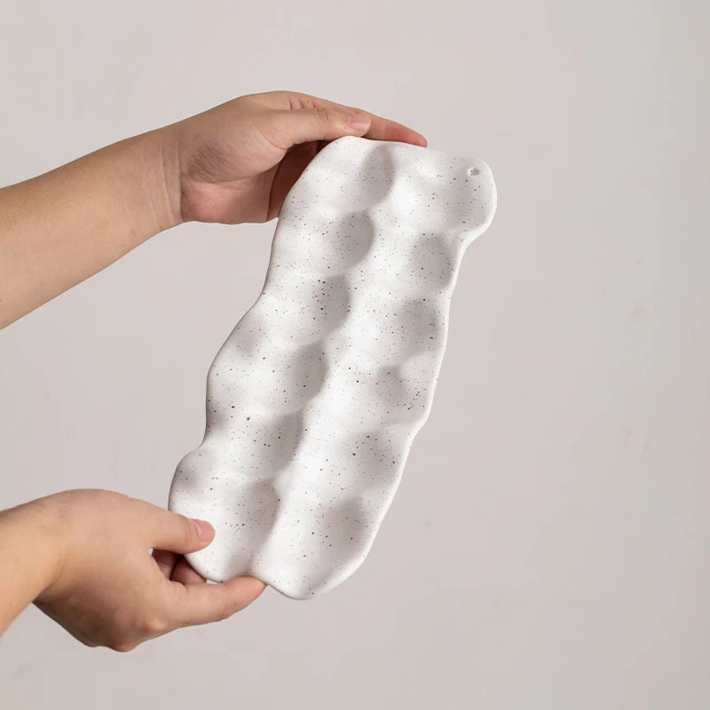 White Ceramic Egg Tray - image 4