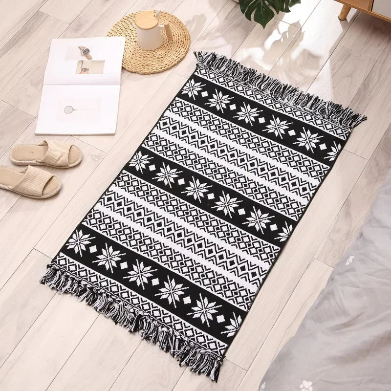 Bohemian Hand-Woven Tassel Rug - image 24