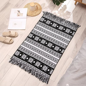 Bohemian Hand-Woven Tassel Rug - thumbnail 24