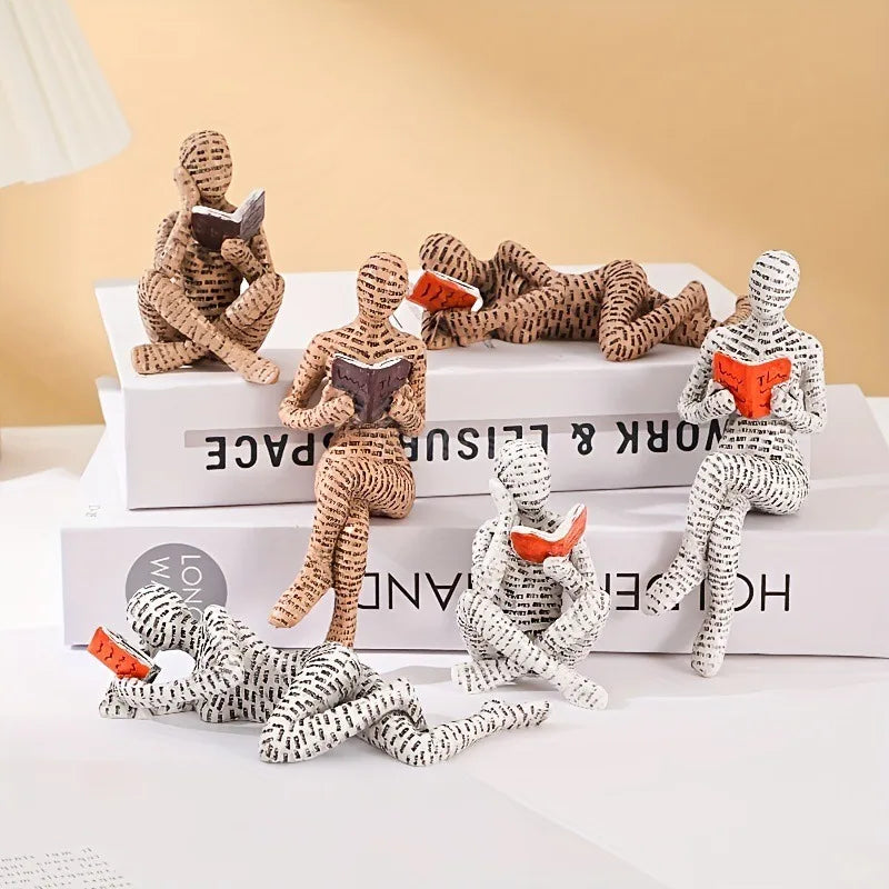 Newspaper Reader Sculpture - image 3