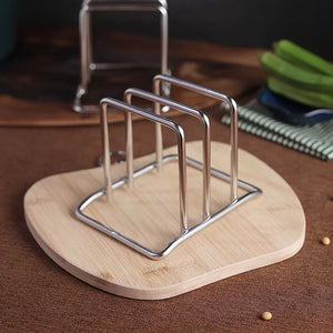 Stainless Steel Pot Lid & Cutting Board Rack - thumbnail 5
