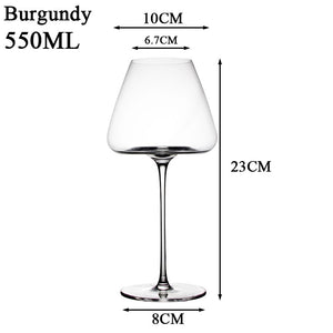 High-end Large Capacity Bar Restaurant Wedding Party Wine Set Bordeaux Burgundy Red Wine Glass Cup Household Drinkware